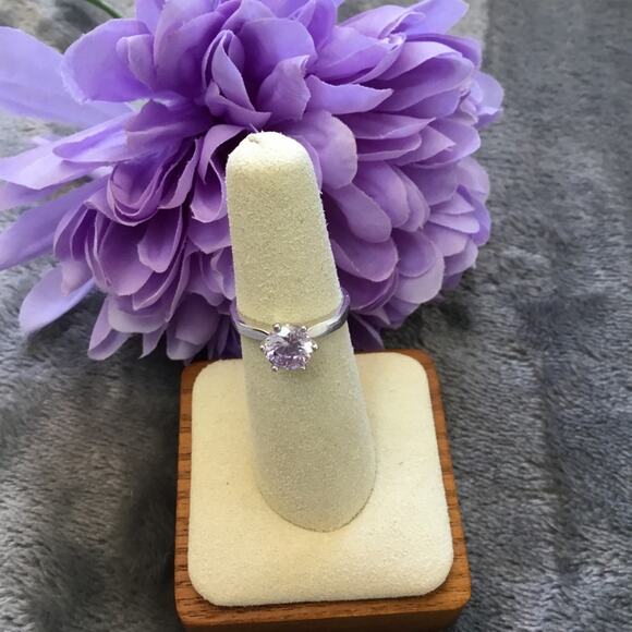 Silver Amethyst Ring - Picture 1 of 7